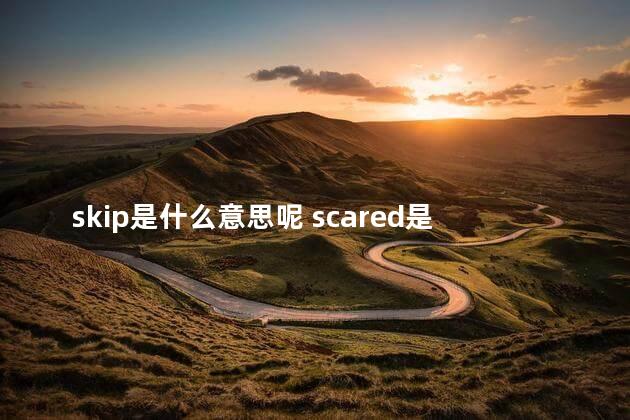 skip是什么意思呢 scared是什么意思